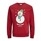 Jack & Jones Jack & Jones Heren Kersttrui JJXMAS JOLLY Rood