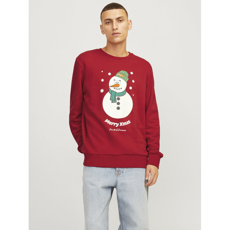 Jack & Jones Jack & Jones Heren Kersttrui JJXMAS JOLLY Rood