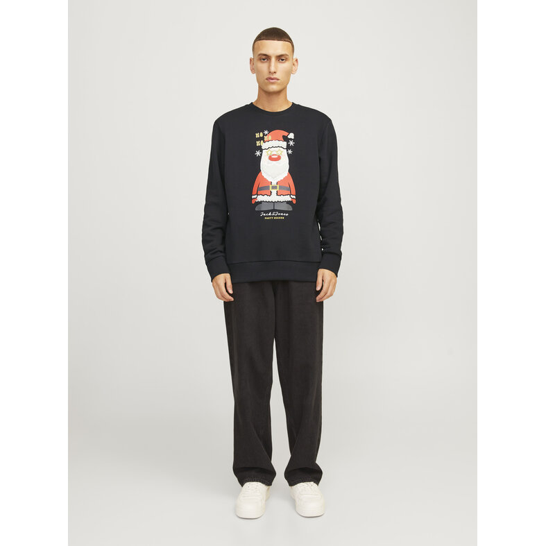 Jack & Jones Jack & Jones Men's Christmas Sweater JJXMAS JOLLY Black