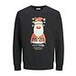 Jack & Jones Jack & Jones Heren Kersttrui JJXMAS JOLLY Zwart