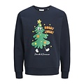 Jack & Jones Jack & Jones Heren Kersttrui JJXMAS JOLLY Blauw