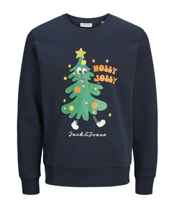 Jack & Jones Men's Christmas Sweater JJXMAS JOLLY Blue