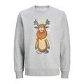 Jack & Jones Jack & Jones Men's Christmas Sweater JJXMAS JOLLY Gray