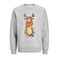 Jack & Jones Jack & Jones Men's Christmas Sweater JJXMAS JOLLY Gray