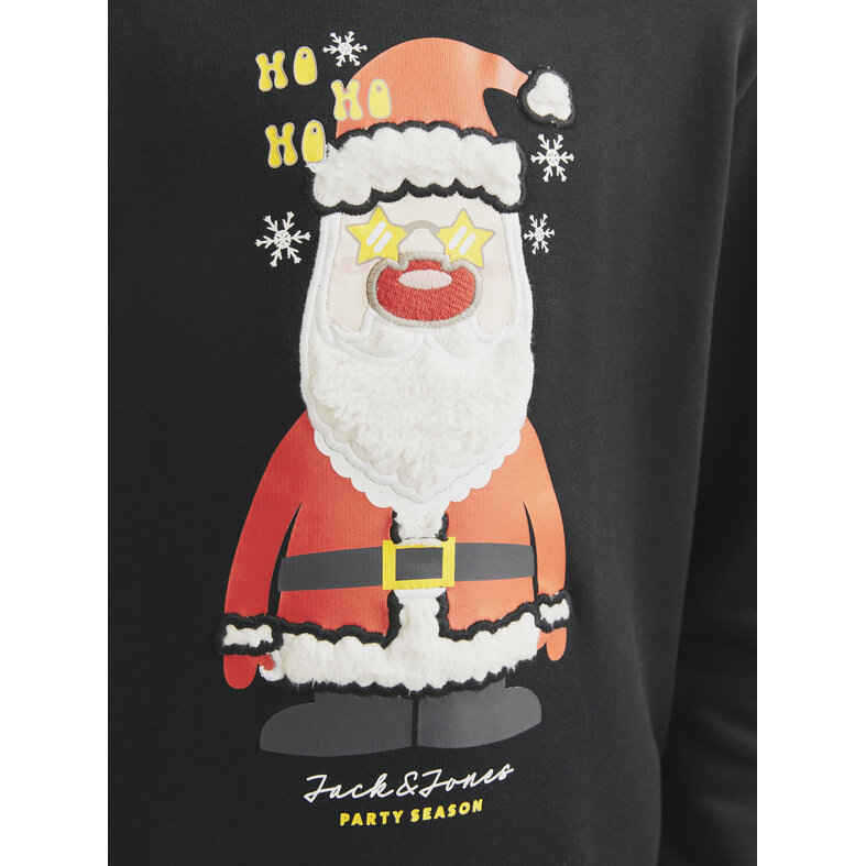 Jack & Jones Junior Jack & Jones Junior Boys Christmas Sweater JJXMAS JOLLY Black