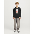 Jack & Jones Junior Jack & Jones Junior Boys Christmas Sweater JJXMAS JOLLY Black
