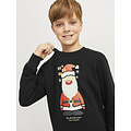 Jack & Jones Junior Jack & Jones Junior Boys Christmas Sweater JJXMAS JOLLY Black