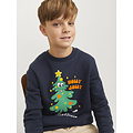 Jack & Jones Junior Jack & Jones Junior Jongens Kersttrui JJXMAS JOLLY Blauw