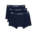 Lacoste Lacoste Men's Boxer Shorts Trunks 3-Pack Plain Dark Blue