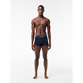 Lacoste Lacoste Heren Boxershorts Trunks 3-Pack Effen Donkerblauw