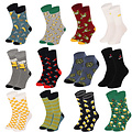 Apollo Apollo Men's Socks Advent Calendar 12-Pair Christmas Gift Box Beer Print