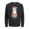 Jack & Jones Junior Jack & Jones Junior Jongens Kersttrui JJXMAS JOLLY Zwart