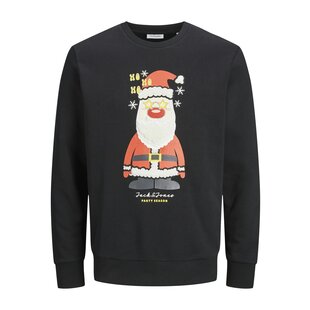 Jack & Jones Junior Boys Christmas Sweater JJXMAS JOLLY Black