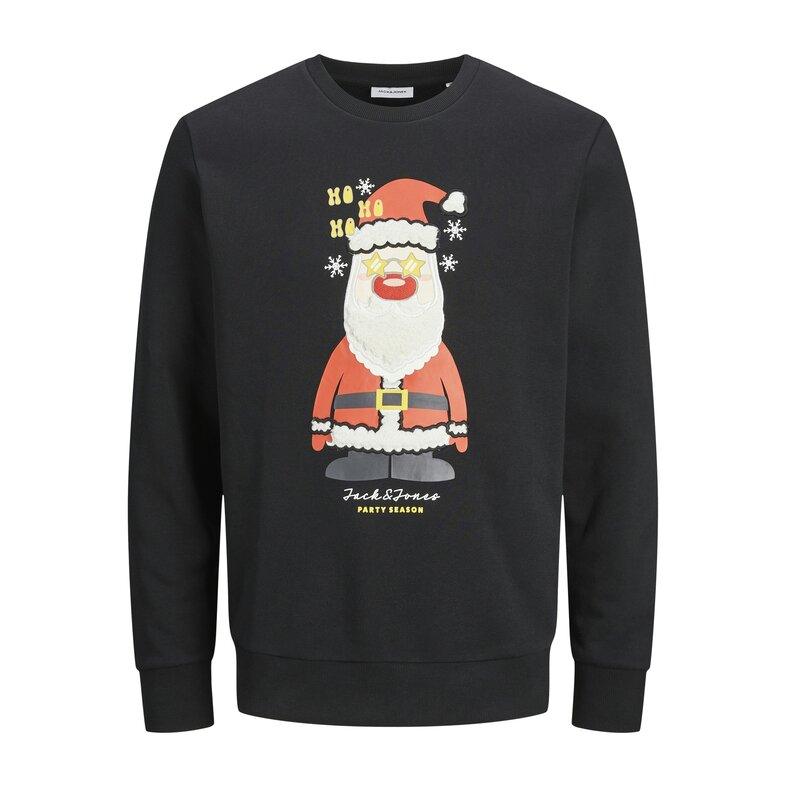 Jack & Jones Junior Jack & Jones Junior Boys Christmas Sweater JJXMAS JOLLY Black