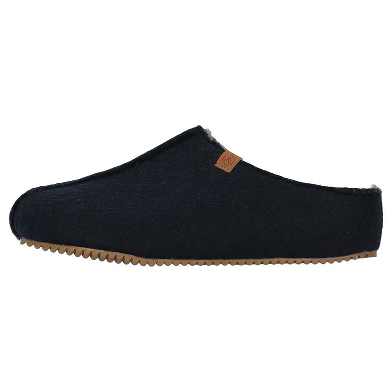Apollo Apollo Men's Slip-On Slipper Felt Denim Blue