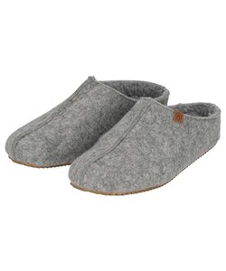 Apollo Heren Instap Pantoffel Vilt Grijs