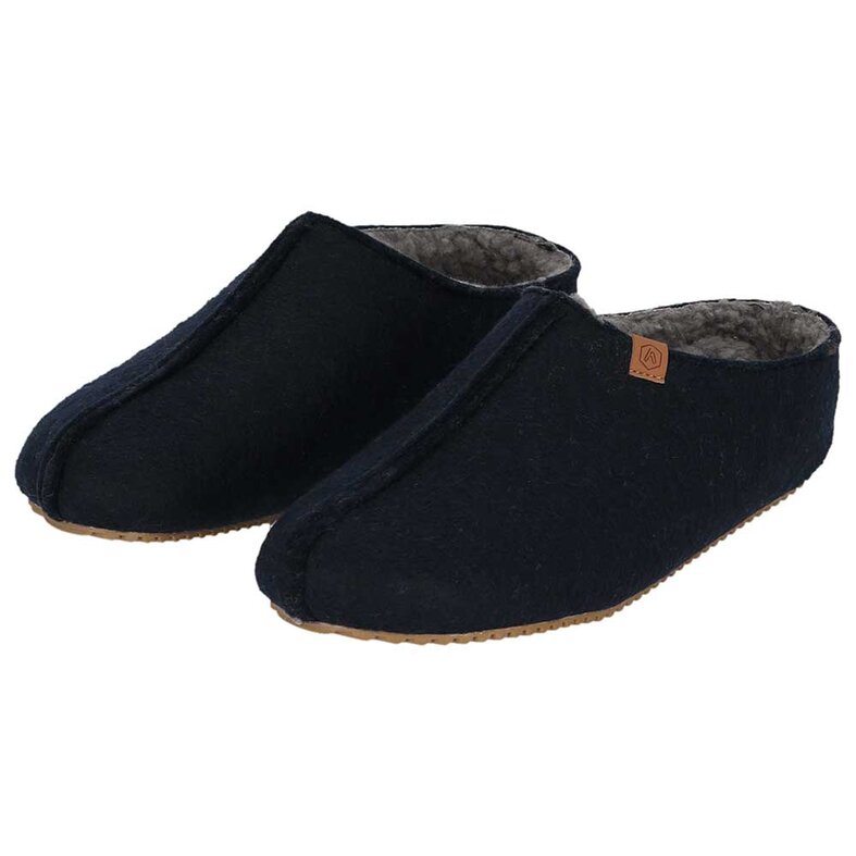 Apollo Apollo Heren Instap Pantoffel Vilt Denim Blauw