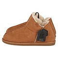 Apollo Apollo Ladies Slippers Suede Cognac