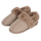 Apollo Apollo Dames Instap Pantoffel Vilt Taupe