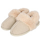 Apollo Apollo Ladies Slip-On Slipper Felt Off-White