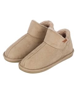 Apollo Ladies Slippers Suede Beige