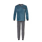 Outfitter Men's Pajama Set Velour Gray/Blue