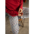 Happy Shorts Happy Shorts Ladies Christmas Pajama Set With Print Norway Red