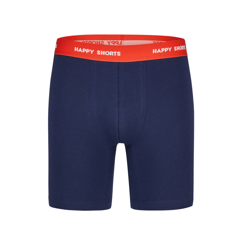Happy Shorts Happy Shorts Kerst Boxershorts Heren Met Lange Pijpen Boxer Briefs 2-Pack Blauw