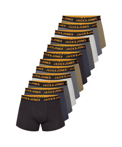 Jack & Jones Men's Boxer Shorts Trunks JACSOLID 12-Pack Multi Color