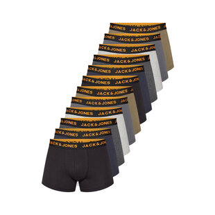 Jack & Jones Heren Boxershorts Trunks JACSOLID 12-Pack Multi Color