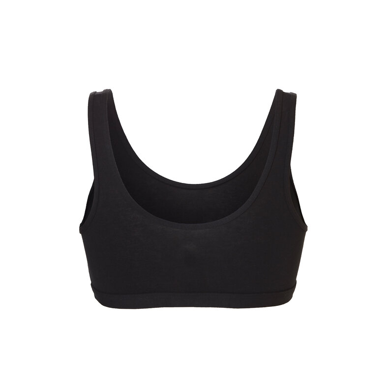 Cotonella Cotonella Dames Bralette Bi-elastisch Katoen 3-Pack Zwart