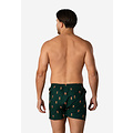 Happy Shorts Happy Shorts Men's Wide Boxer Shorts Christmas Print 2-Pack Blue/Green