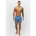 Happy Shorts Happy Shorts Men's Wide Boxer Shorts Christmas Print 2-Pack Light Blue/Green