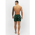 Happy Shorts Happy Shorts Men's Wide Boxer Shorts Christmas Print 2-Pack Light Blue/Green