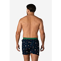 Happy Shorts Happy Shorts Heren Wijde Boxershorts Kerst Print 2-Pack Navy/Groen