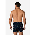 Happy Shorts Happy Shorts Men's Wide Boxer Shorts Christmas Print 2-Pack Navy/Green