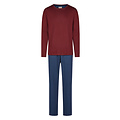 Phil & Co Phil & Co Heren Winter Pyjama Set Lang Interlock Rood