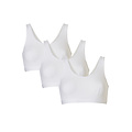 Cotonella Cotonella Ladies Bralette Bi-elastic Cotton 3-Pack White
