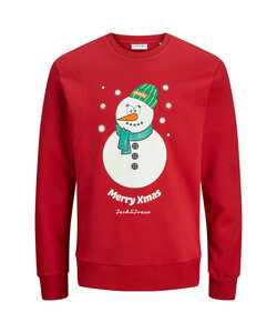 Jack & Jones Junior Boys Christmas Sweater JJXMAS JOLLY Red
