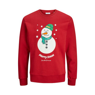 Jack & Jones Junior Boys Christmas Sweater JJXMAS JOLLY Red