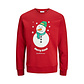 Jack & Jones Junior Jack & Jones Junior Boys Christmas Sweater JJXMAS JOLLY Red