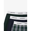 Lacoste Lacoste Men's Wide Boxer Shorts Cotton 3-Pack Green/Blue