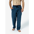 Phil & Co Phil & Co Heren Pyjamabroek Lang Geruit Flanel Blauw
