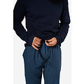 Phil & Co Phil & Co Heren Pyjamabroek Lang Geruit Flanel Blauw