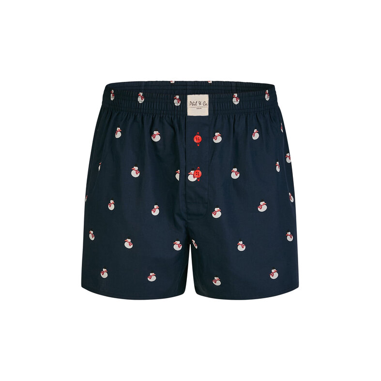 Phil & Co Phil & Co Wijde Boxershorts Heren Geweven Katoen Multipack 6-Pack D415