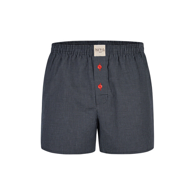 Phil & Co Phil & Co Wide Boxer Shorts Men's Woven Cotton Multipack 6-Pack D410
