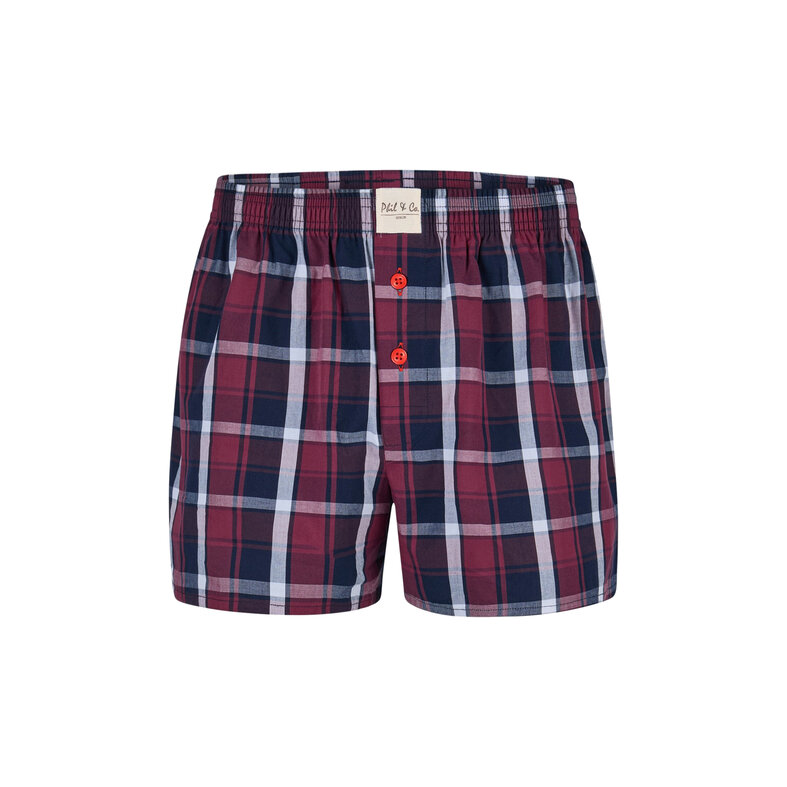 Phil & Co Phil & Co Wide Boxer Shorts Men's Woven Cotton Multipack 6-Pack D410