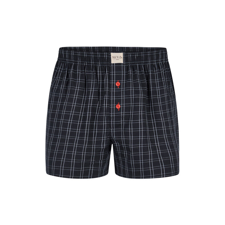 Phil & Co Phil & Co Wijde Boxershorts Heren Geweven Katoen Multipack 6-Pack D410