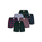 Phil & Co Phil & Co Wijde Boxershorts Heren Geweven Katoen Multipack 6-Pack D415