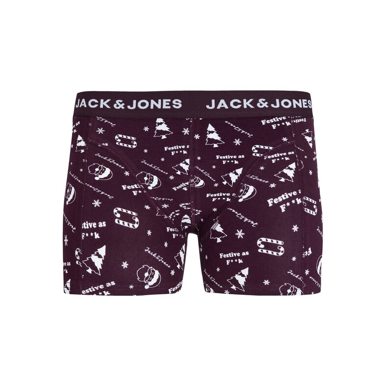 Jack & Jones Jack & Jones Heren Boxershorts Trunks Kerst Print JACSNOWFLAKE 3-Pack